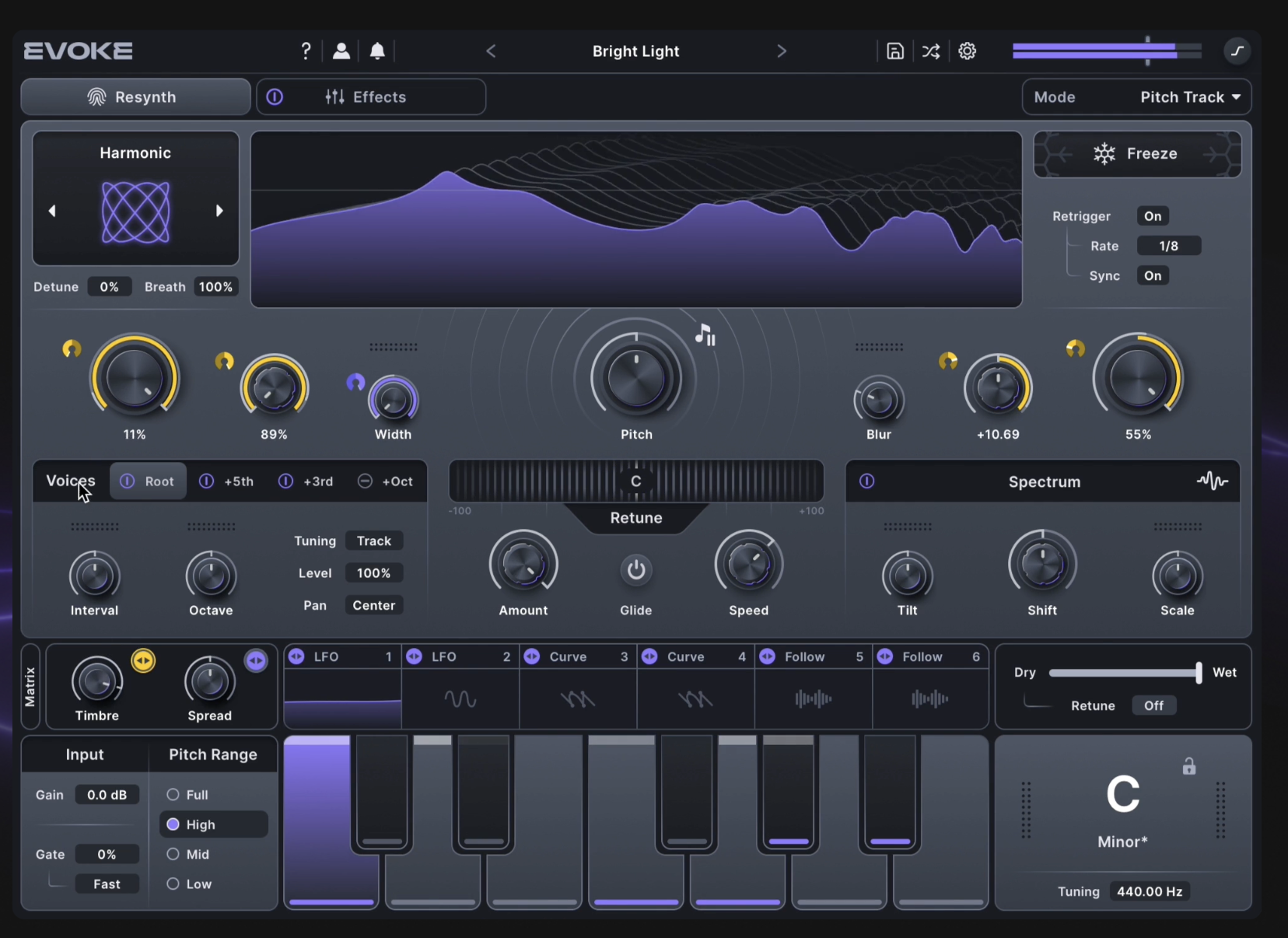 Minimal Audio Evoke